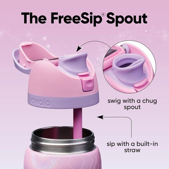 Owala Wicked For Good Glinda 32oz Freesip Pink Pearl Ready to Ship Free ASAP! - Picture 8 of 15